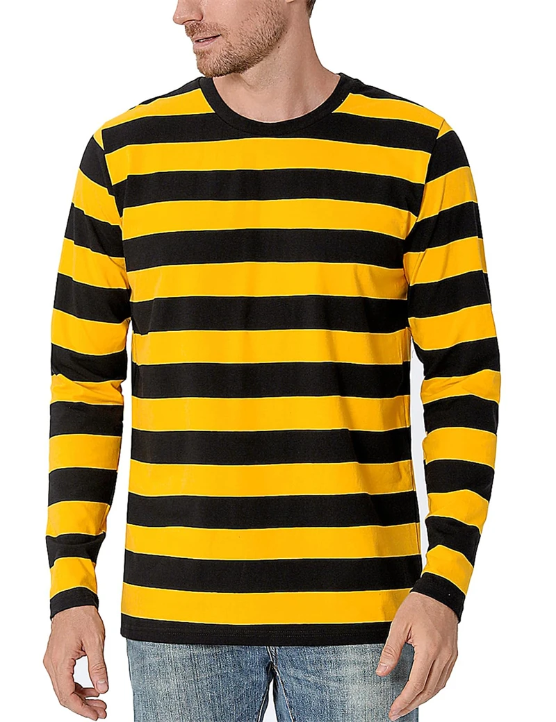 Embellish Knit - Camiseta masculina de manga comprida com