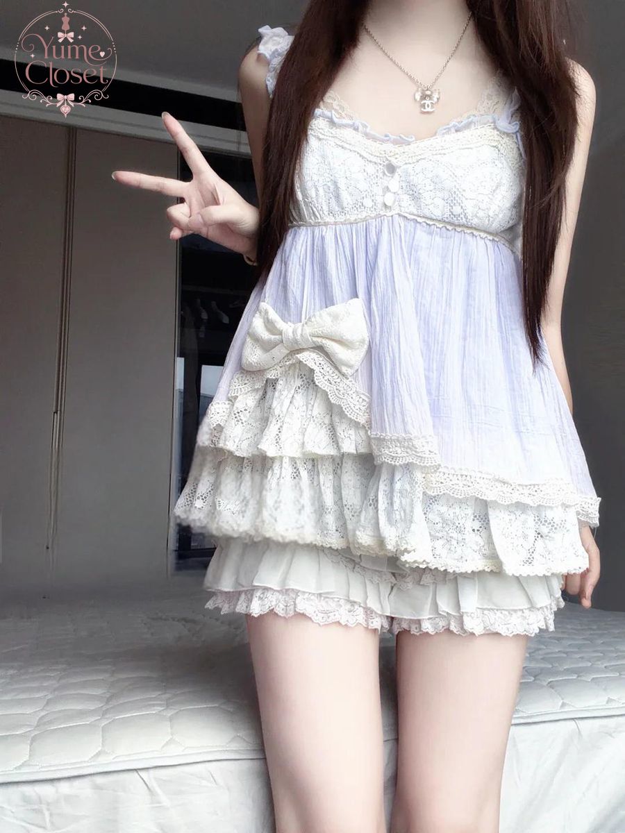 Conjunto de 2 Peças Feminino C - Elastic Lace Trim avaliação e preço