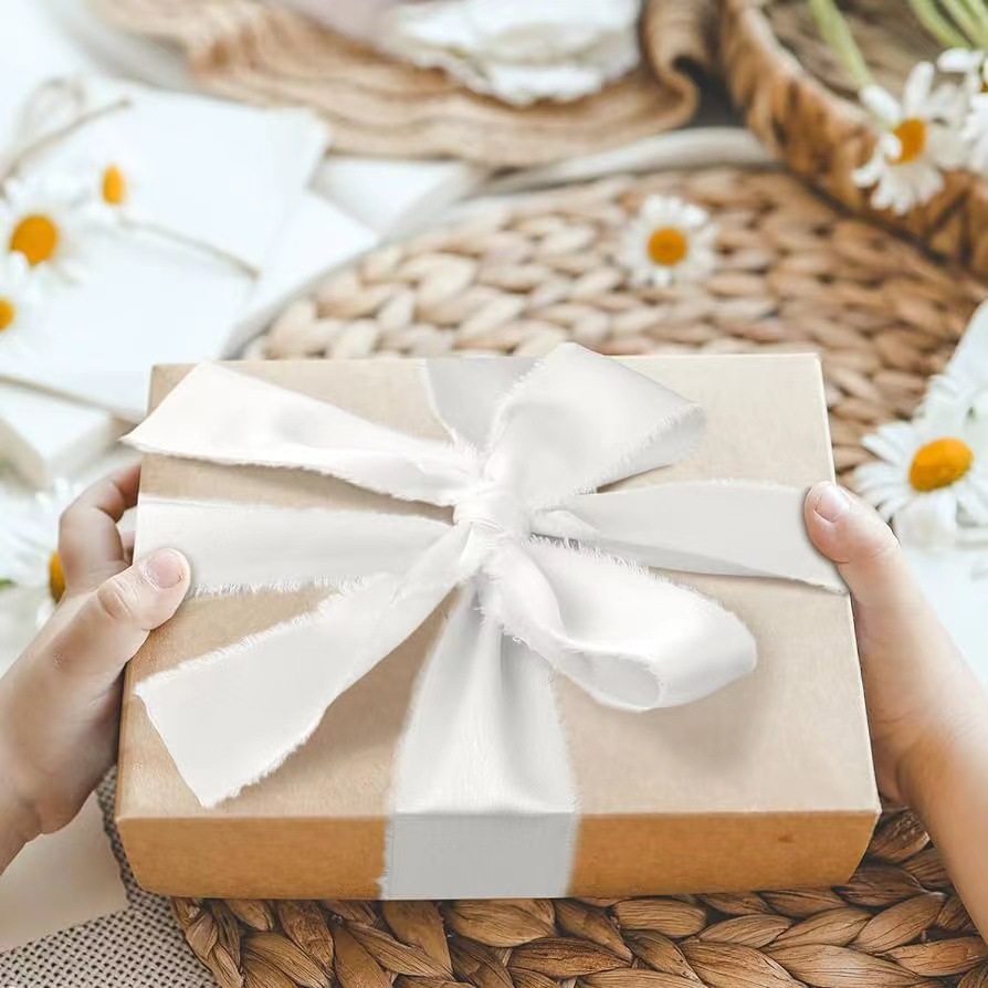 Fita de Cetim de Seda, 3 Rolos - Organza Ribbon Spool avaliação e preço