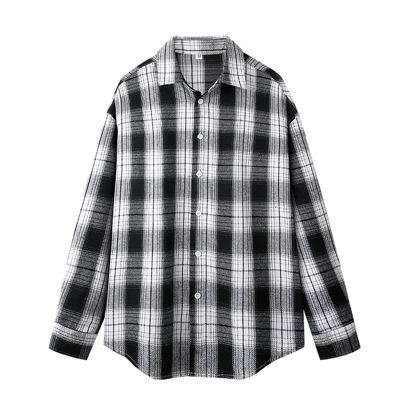 Camisa xadrez unissexo, com bo - Embellish Knit avaliação e preço