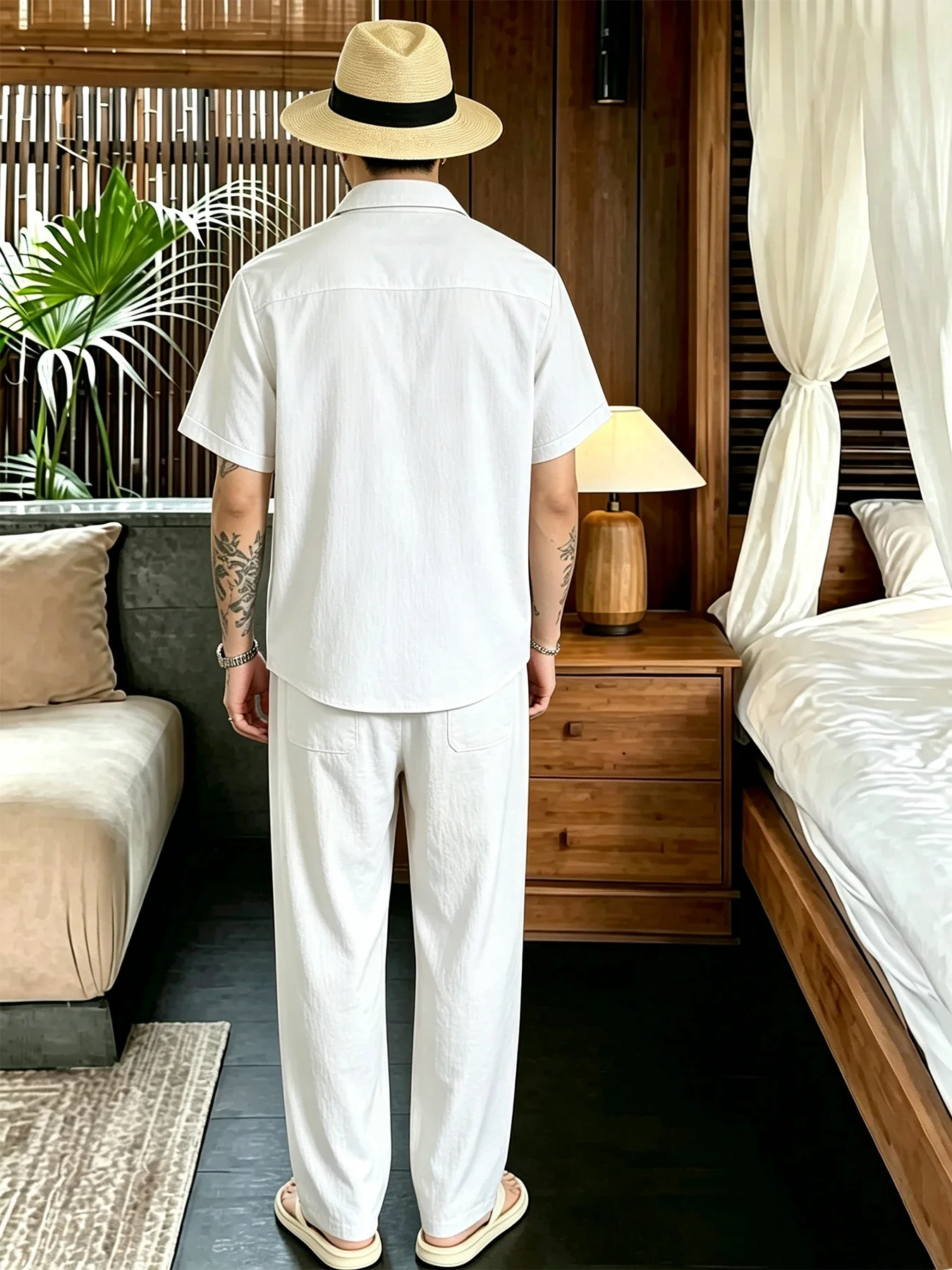 Conjunto de verão para homens, - Embellish Knit avaliação e preço