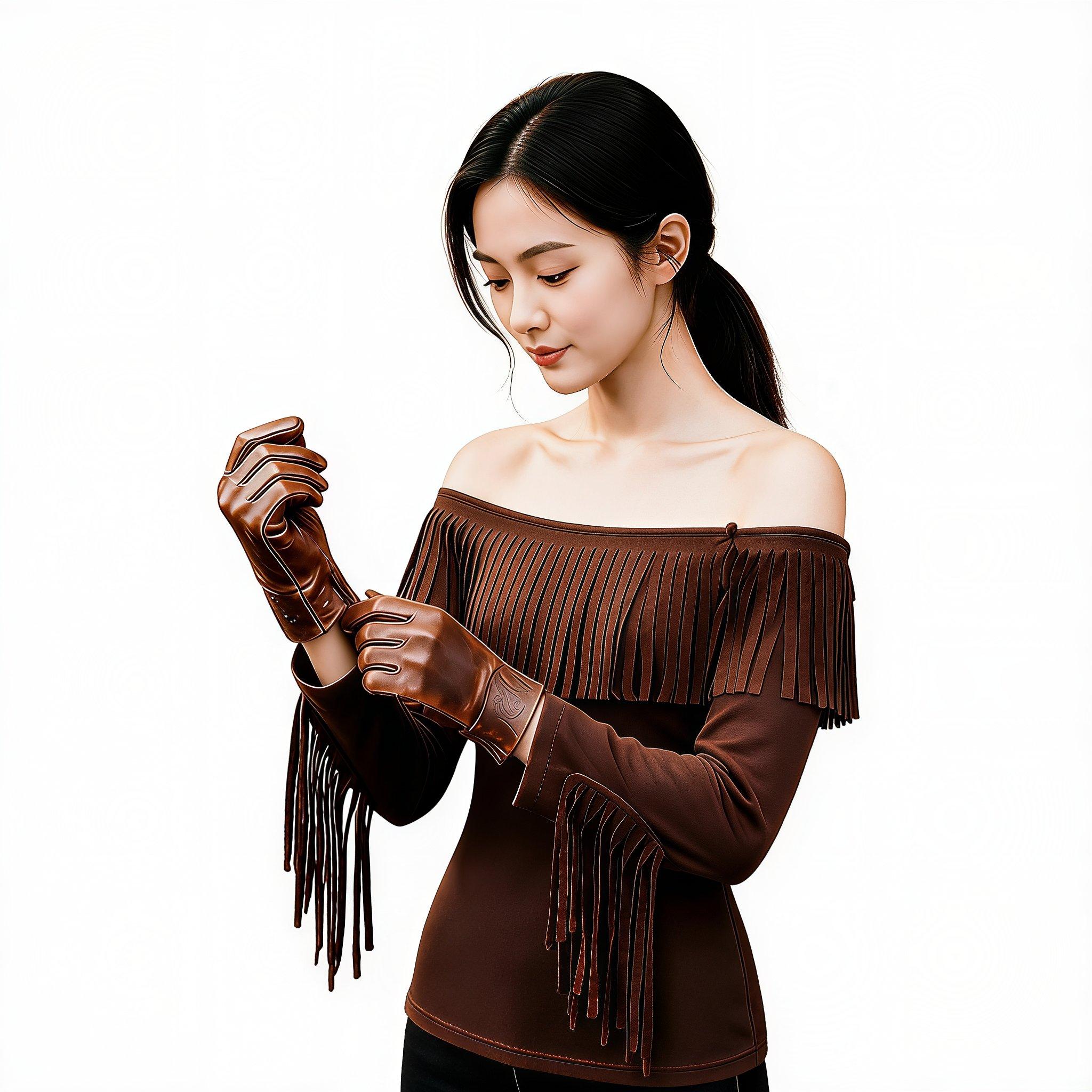 Vestido feminino estilo cowgir - Tassel Fringe Trim avaliação e preço